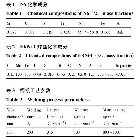 焊接工艺参数