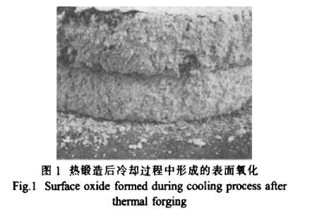 铸造后冷却过程中形成的表表氧化