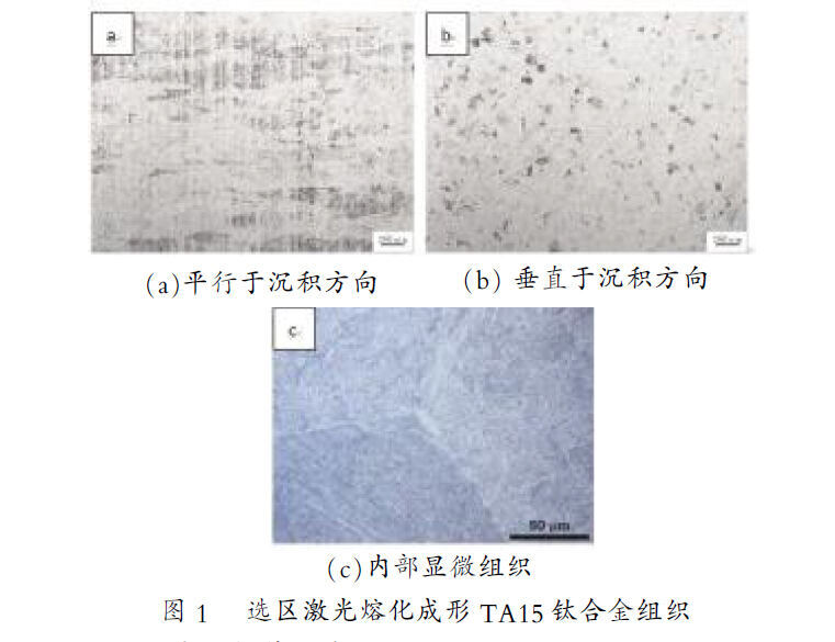 选区激光溶解成形TA15钛合金组织
