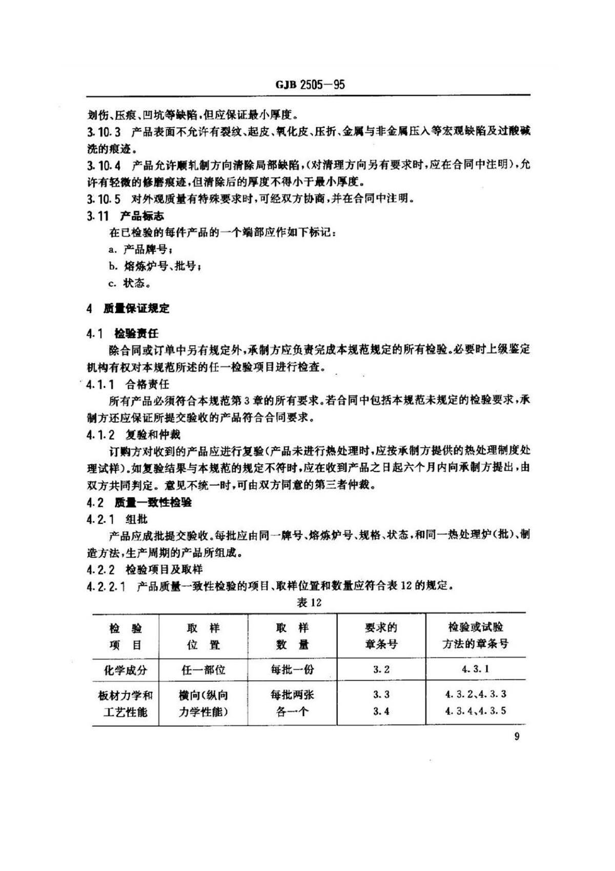 航空用钛脊合金板、带材规范